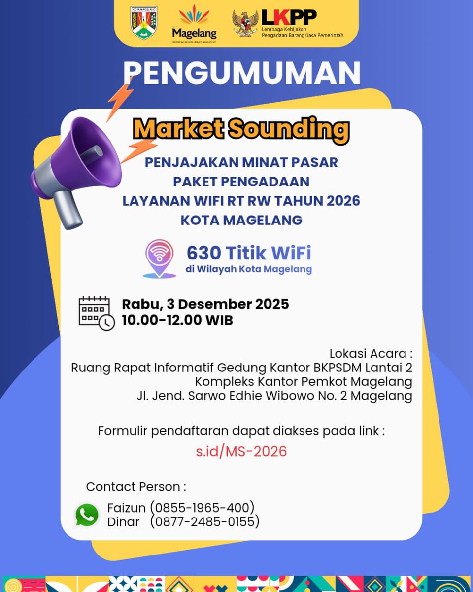 PENGUMUMAN  Market Sounding